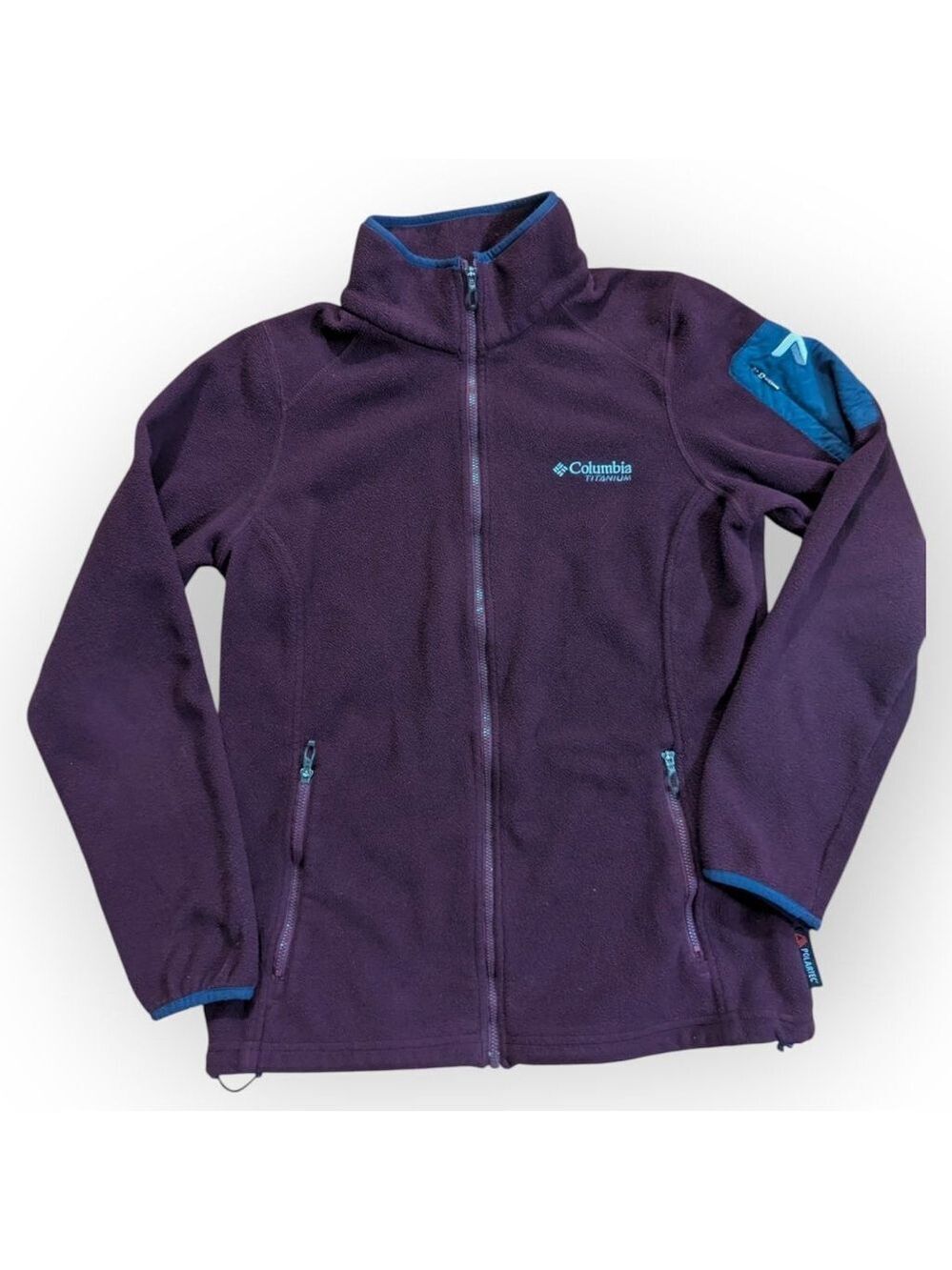 Columbia Titanium Fleece Jacket Wine Full Zip Medium
